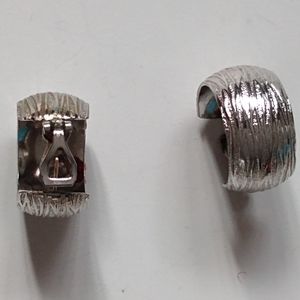 Vintage Textured 926 Silver Earrings